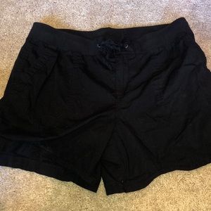 10 black shorts yoga band waist